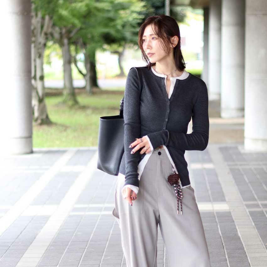 TODAYFUL /トゥデイフル Silkwool Knit Cardigan 12520501 リブニット