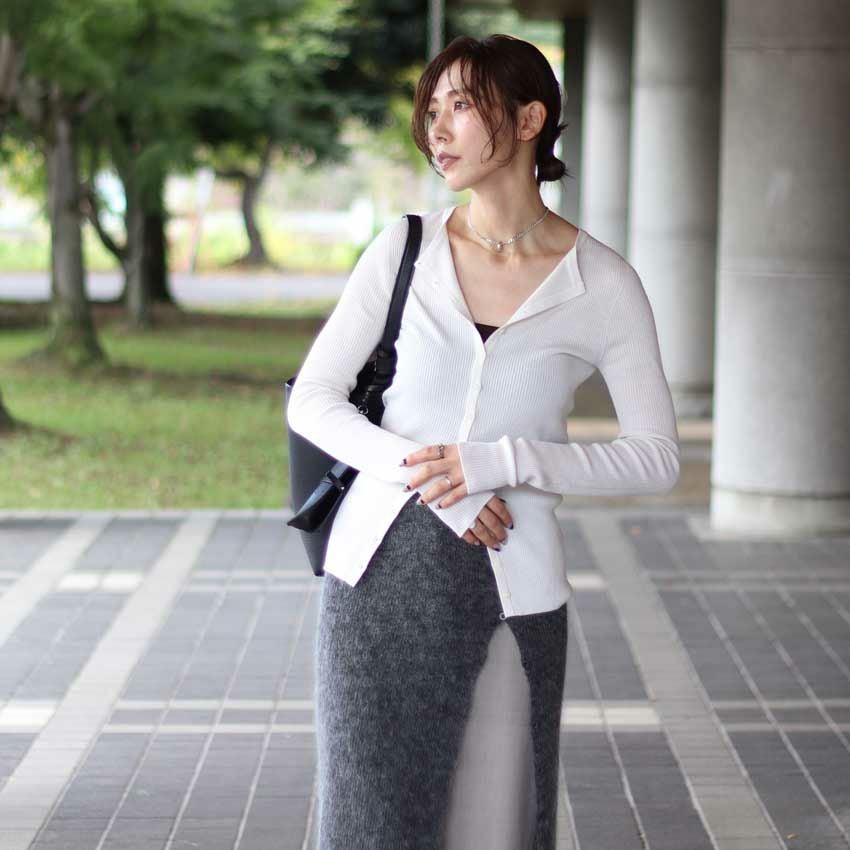 TODAYFUL /トゥデイフル Silkwool Knit Cardigan 12520501 リブニット