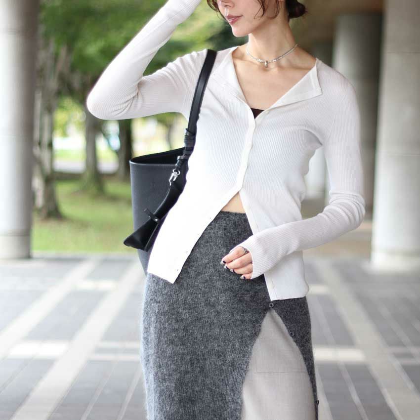 TODAYFUL /トゥデイフル Silkwool Knit Cardigan 12520501 リブニット
