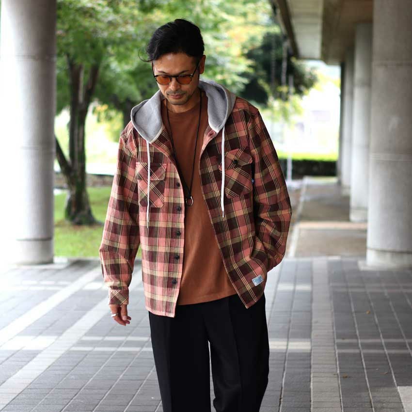 Liberaiders/リベレイダース HOODED PLAID SHIRT 771032503 長袖シャツ