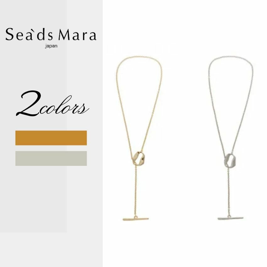 【シーズマーラ】　マンテルネックレス　GOLD Sea'ds mara/シーズマーラ Strain mantel necklace 25A4-70 ゴールド