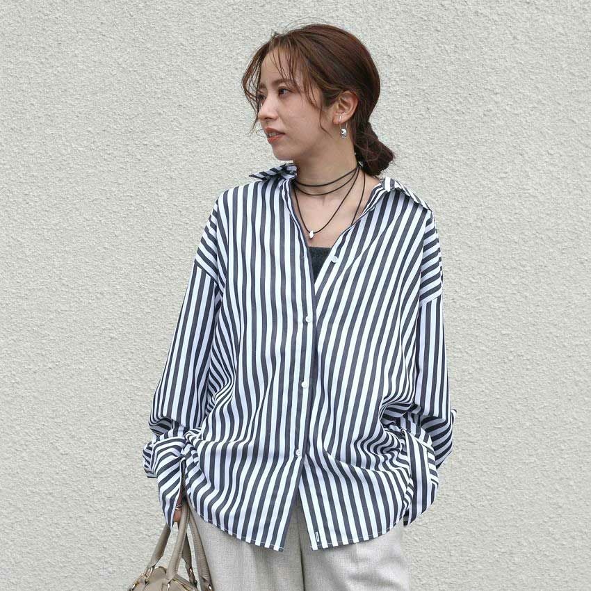 CHIGNON /シニヨン 2WAYストライププリントSH 1555-219KK 25秋冬