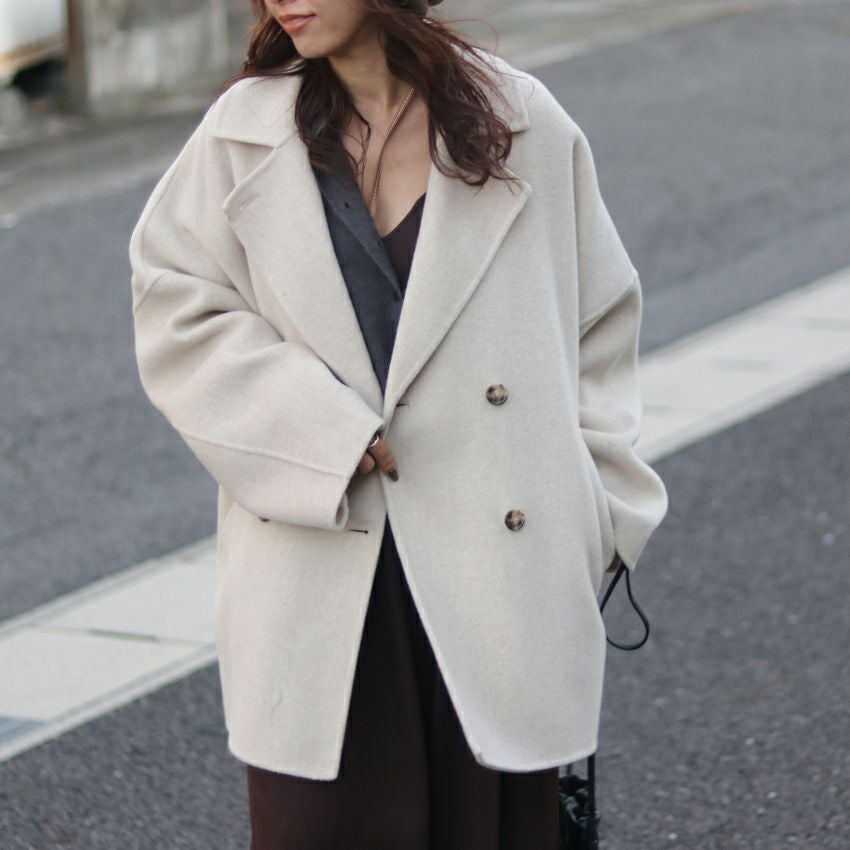 CLOCHE/クロッシェ ハンドメイドコート 552-84510 コート ダブル