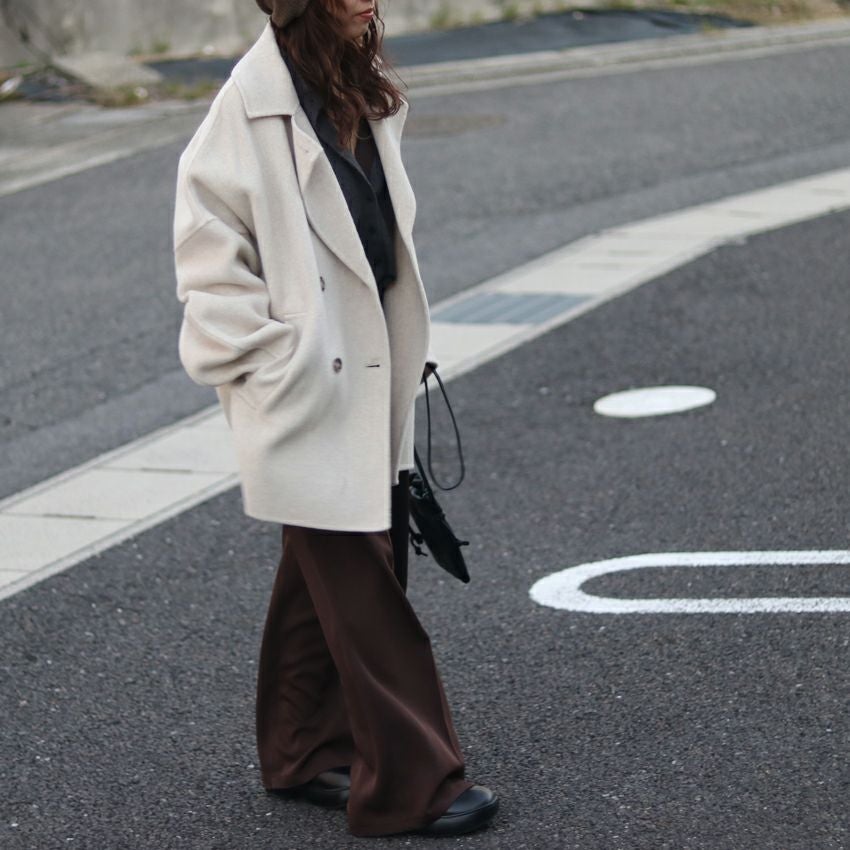 CLOCHE/クロッシェ ハンドメイドコート 552-84510 コート ダブル