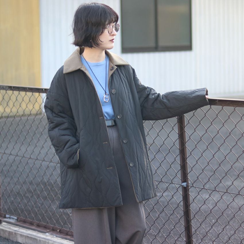 CLOCHE/クロッシェ ステンカラーキルトジャケット 552-84522 
