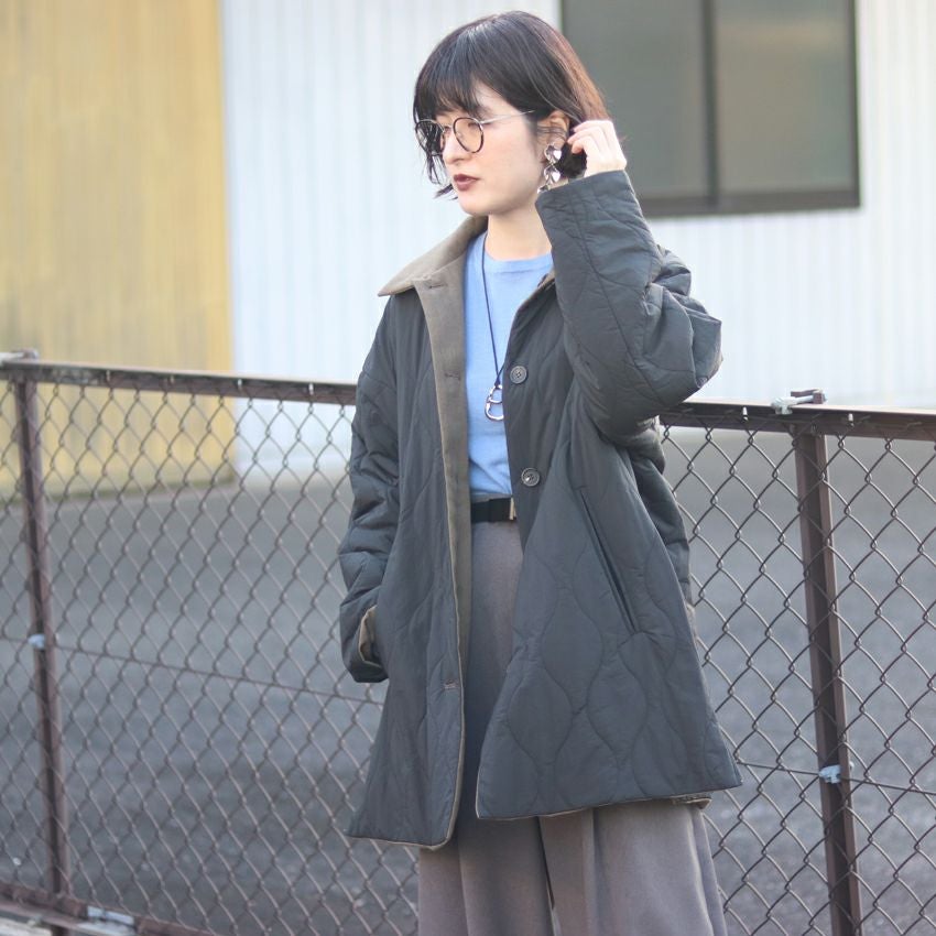 CLOCHE/クロッシェ ステンカラーキルトジャケット 552-84522