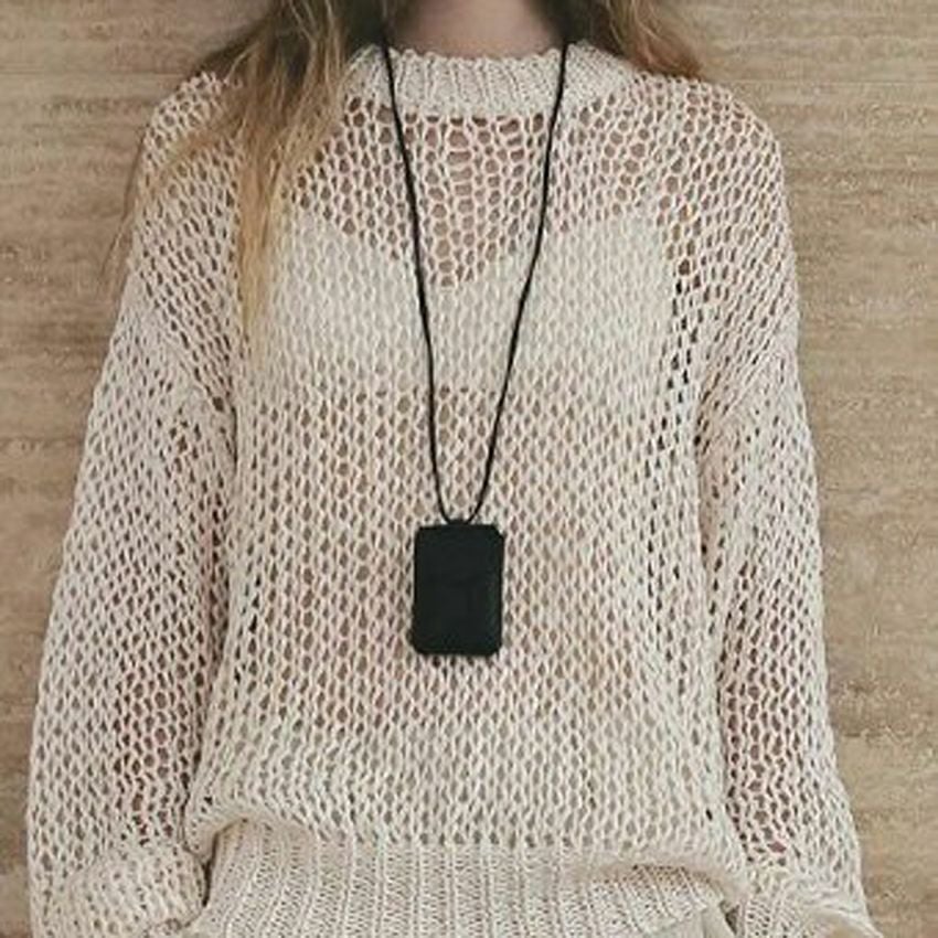 anuke /アンヌーク 62610508 Tapeyarn Loose Knit 26春夏 ニット