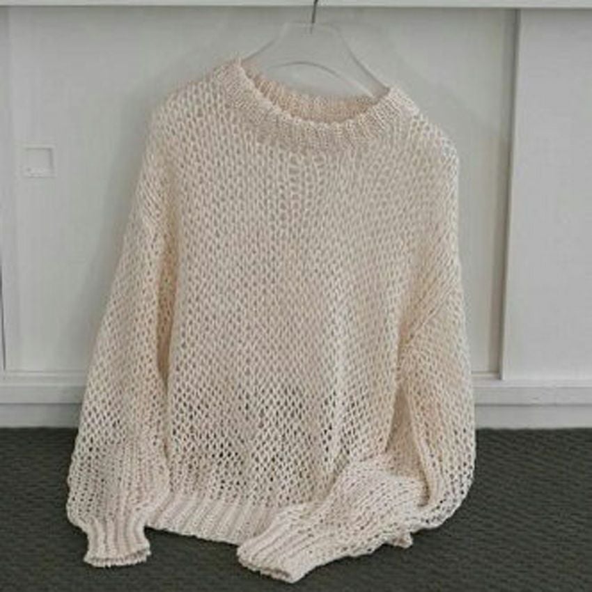 anuke Tapeyarn Loose Knit アイボリー　タグ付き anuke /アンヌーク 62610508 Tapeyarn Loose Knit 26春夏 ニット