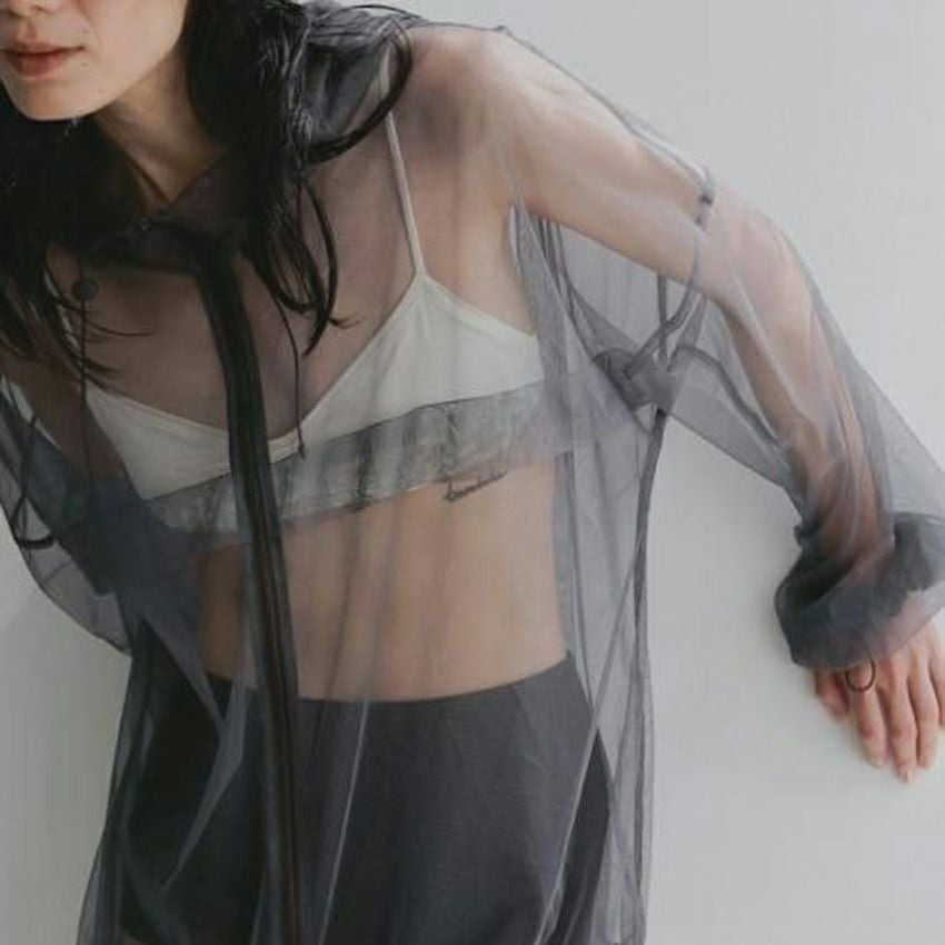 anuke /アンヌーク 62610201 Tulle Zip Blouzon 26春夏 ブルゾン