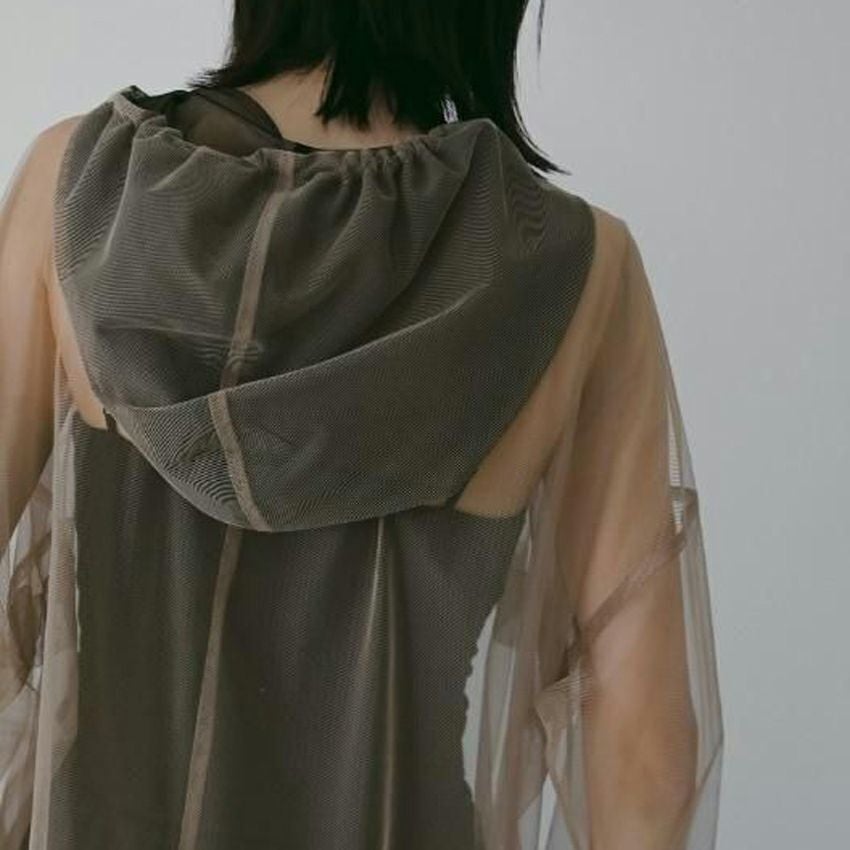 anuke /アンヌーク 62610201 Tulle Zip Blouzon 26春夏 ブルゾン