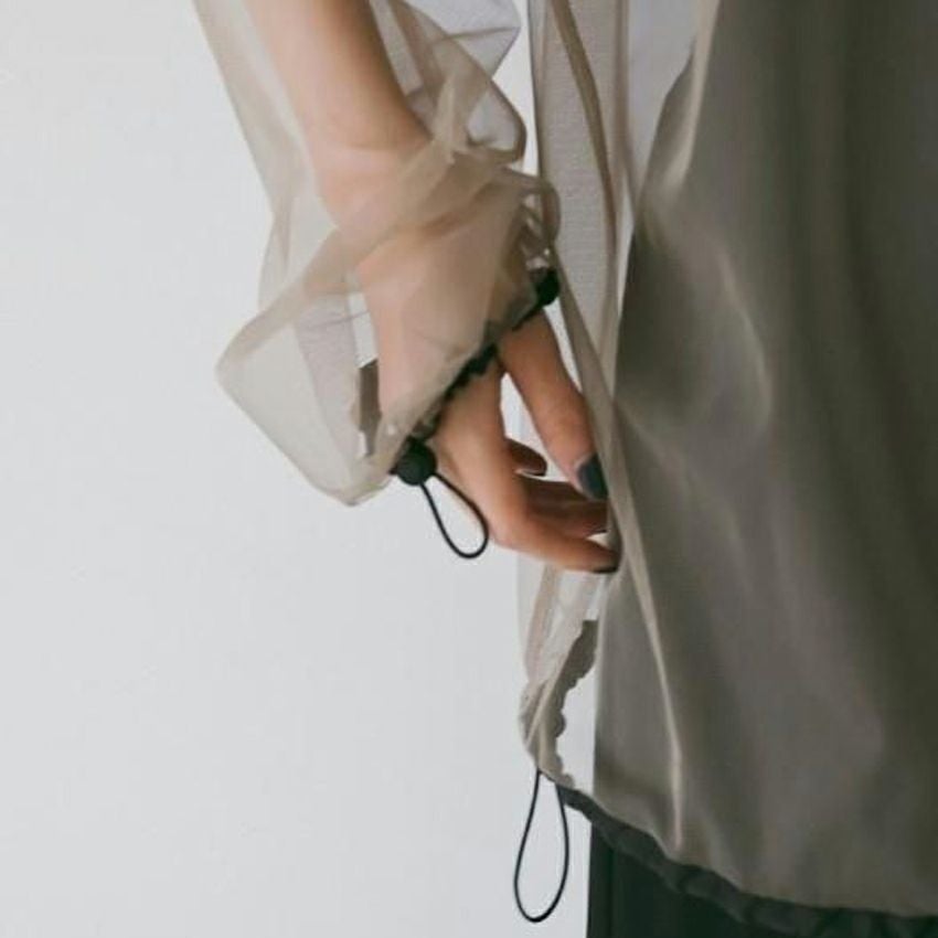 anuke /アンヌーク 62610201 Tulle Zip Blouzon 26春夏 ブルゾン
