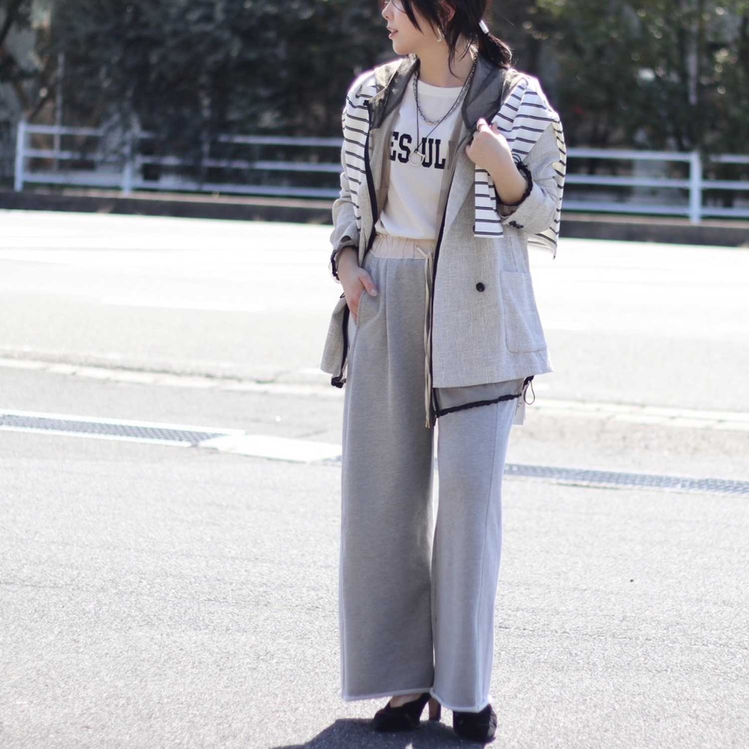 anuke /アンヌーク 62610201 Tulle Zip Blouzon 26春夏 ブルゾン