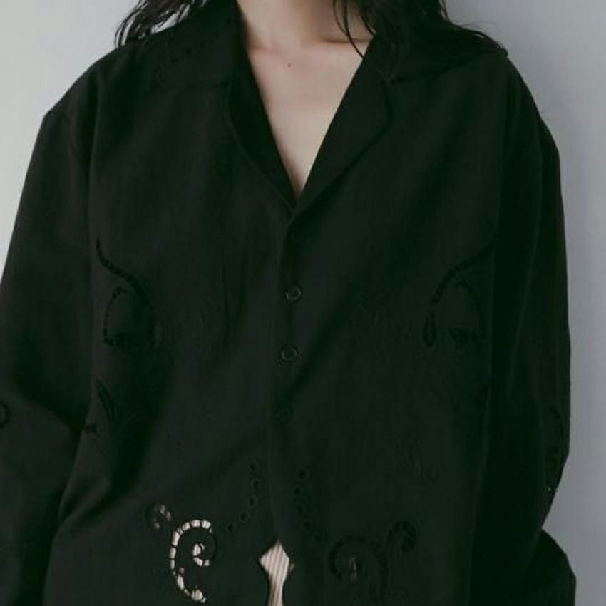 anuke /アンヌーク 62610418 Cutwork Opencollar Shirts 26春夏 シャツ