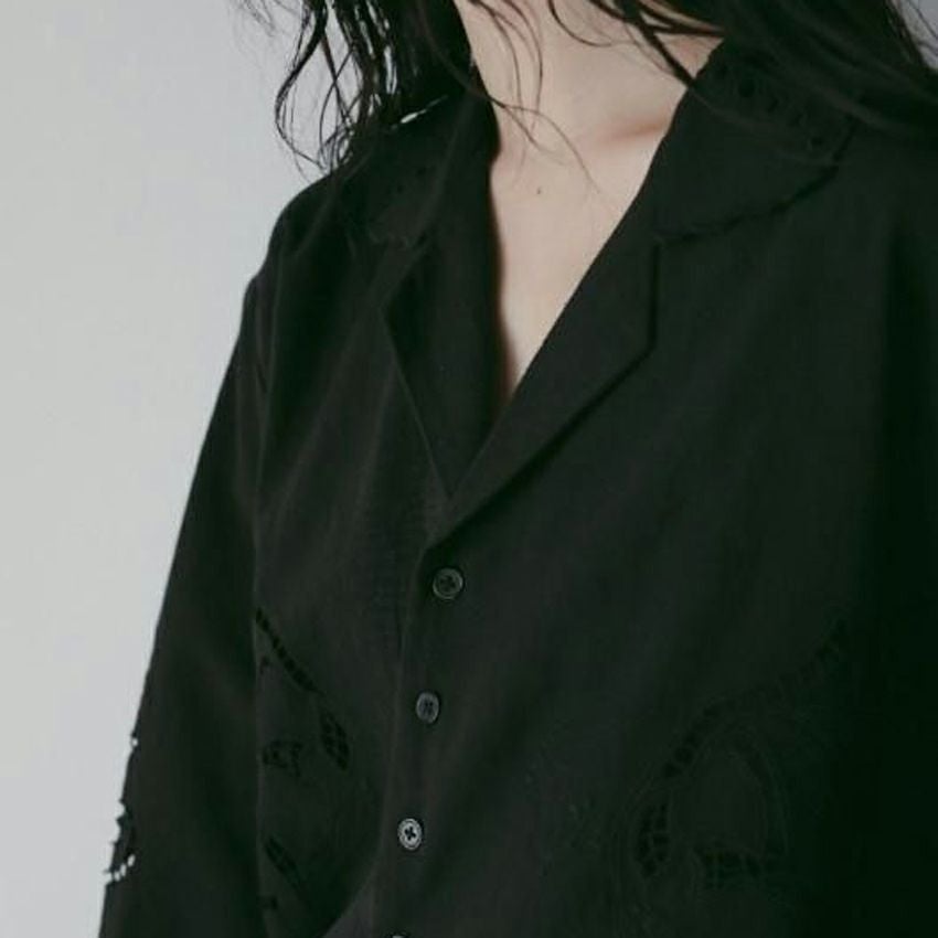 anuke /アンヌーク 62610418 Cutwork Opencollar Shirts 26春夏 シャツ
