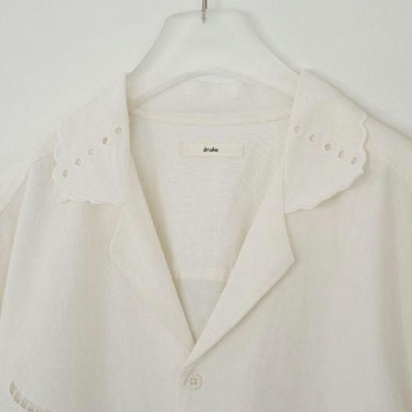 anuke /アンヌーク 62610418 Cutwork Opencollar Shirts 26春夏 シャツ