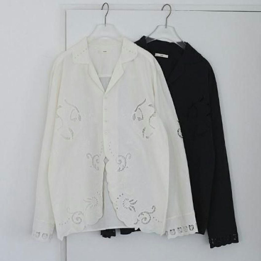 anuke /アンヌーク 62610418 Cutwork Opencollar Shirts 26春夏 シャツ