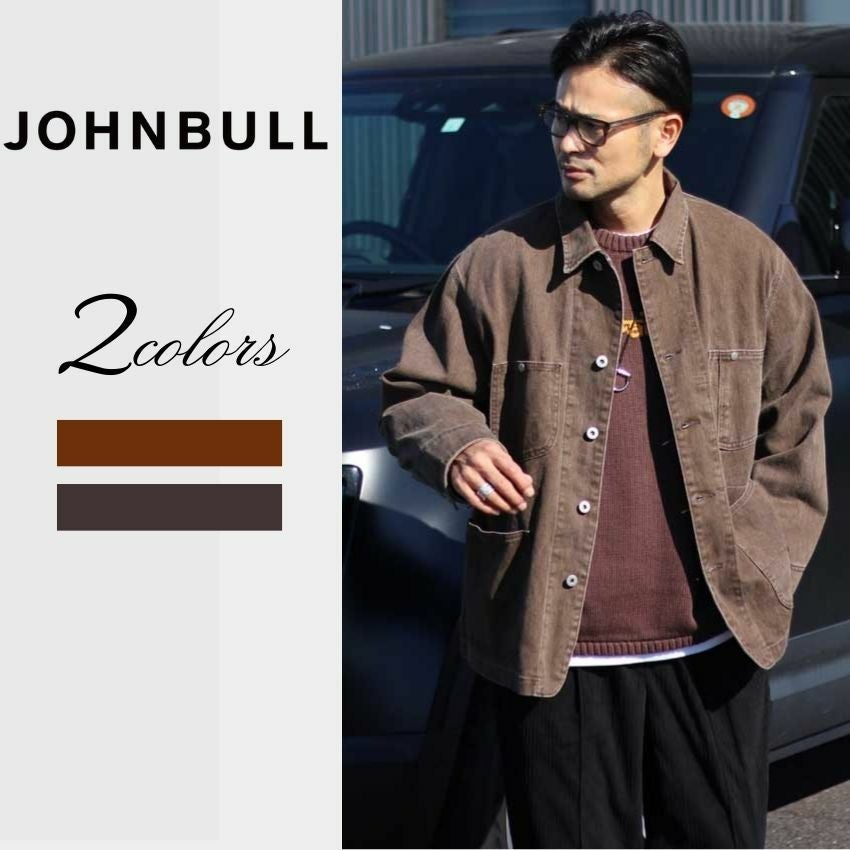 JOHNBULL/ジョンブル ウォッシュドツイルカバーオール JM254L11 デニム