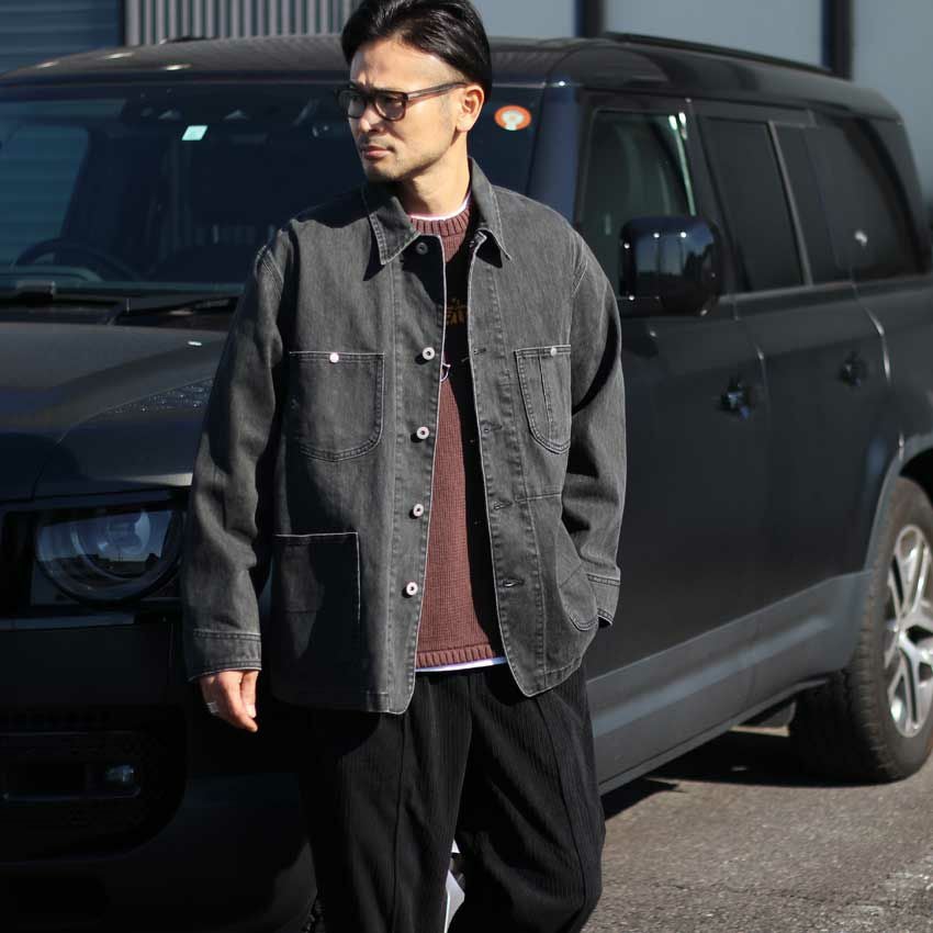 JOHNBULL/ジョンブル ウォッシュドツイルカバーオール JM254L11 デニム 