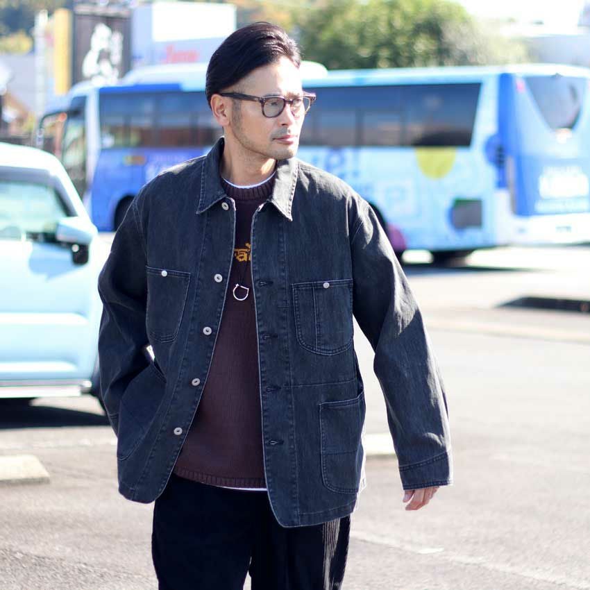 JOHNBULL/ジョンブル ウォッシュドツイルカバーオール JM254L11 デニム