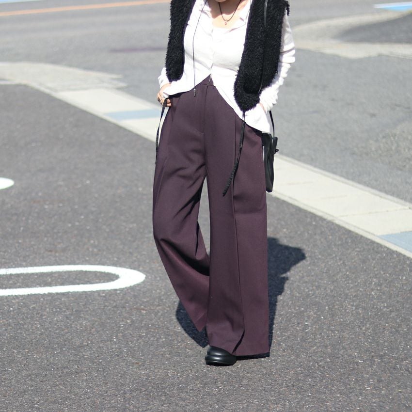 anuke/アンヌーク Tuck Pleats Pants タックプレスパンツ 62520714