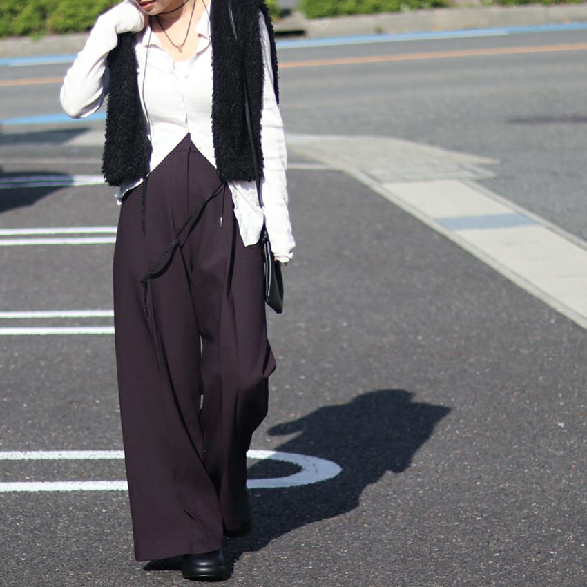 anuke/アンヌーク Tuck Pleats Pants タックプレスパンツ 62520714