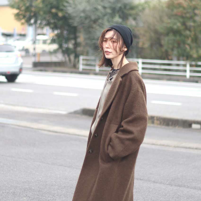 CLOCHE/クロシェ シャギーロングコート 550-84001 アウター 冬