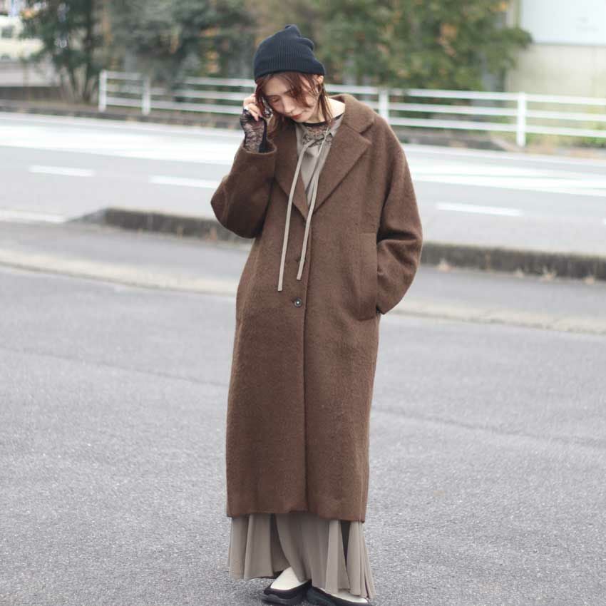 CLOCHE/クロシェ シャギーロングコート 550-84001 アウター 冬