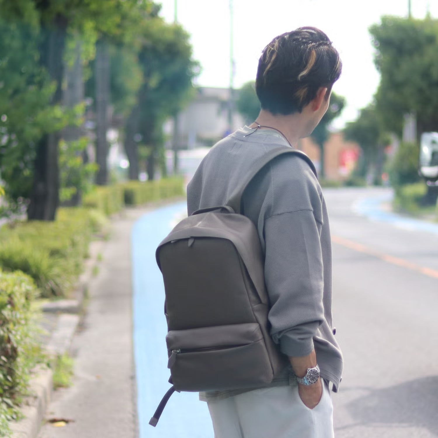 GALLERIANT/ガレリアント GAW-3650 レザーリュック ブラック/ バック