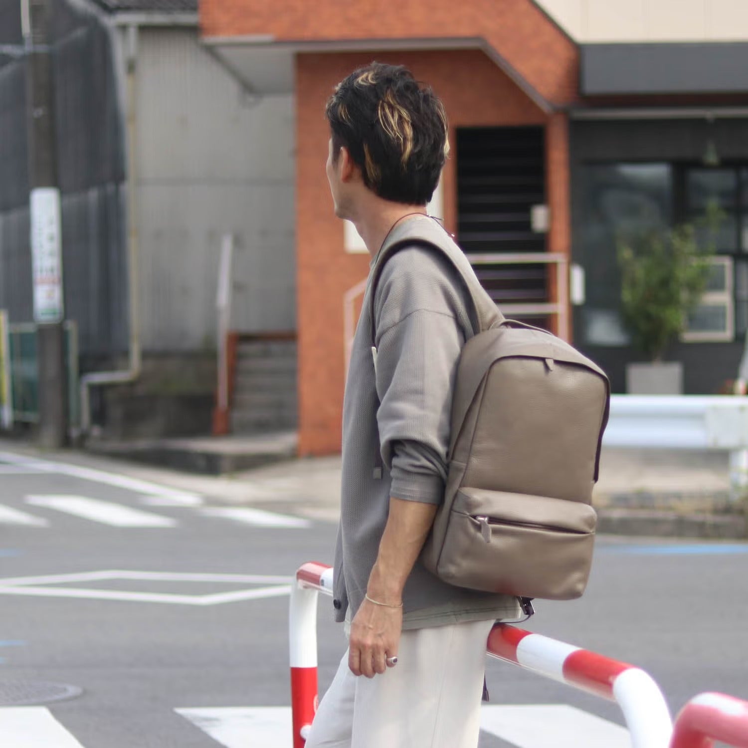 GALLERIANT/ガレリアント GAW-3650 レザーリュック ブラック/ バック