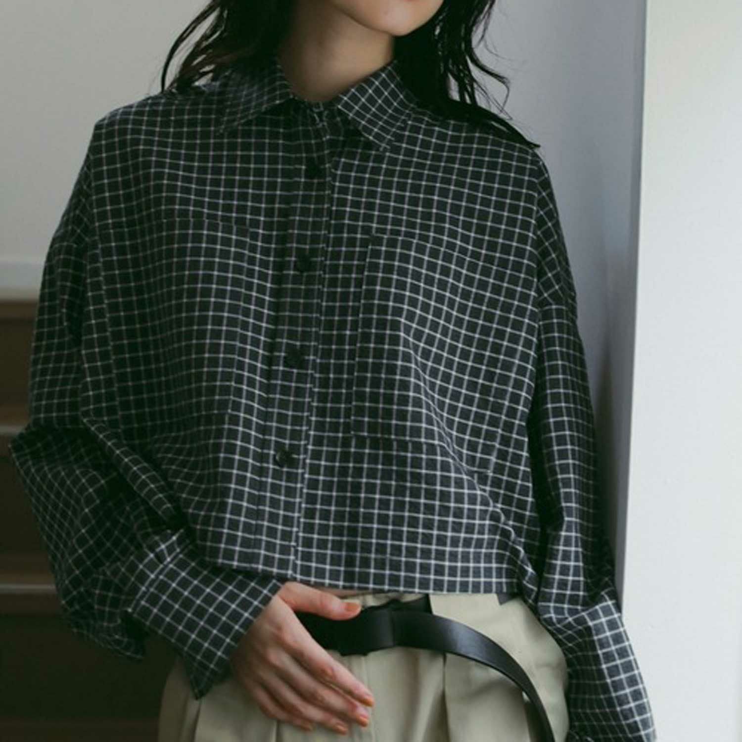 【完売品】アンヌークanuke Check Short Shirts anuke/アンヌーク Check Short Shirts 62610415 チェックシャツ シャツ