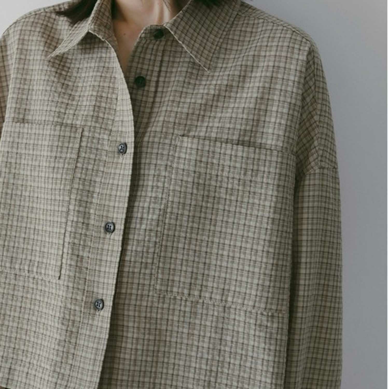 anuke/アンヌーク Check Short Shirts 62610415 チェックシャツ シャツ