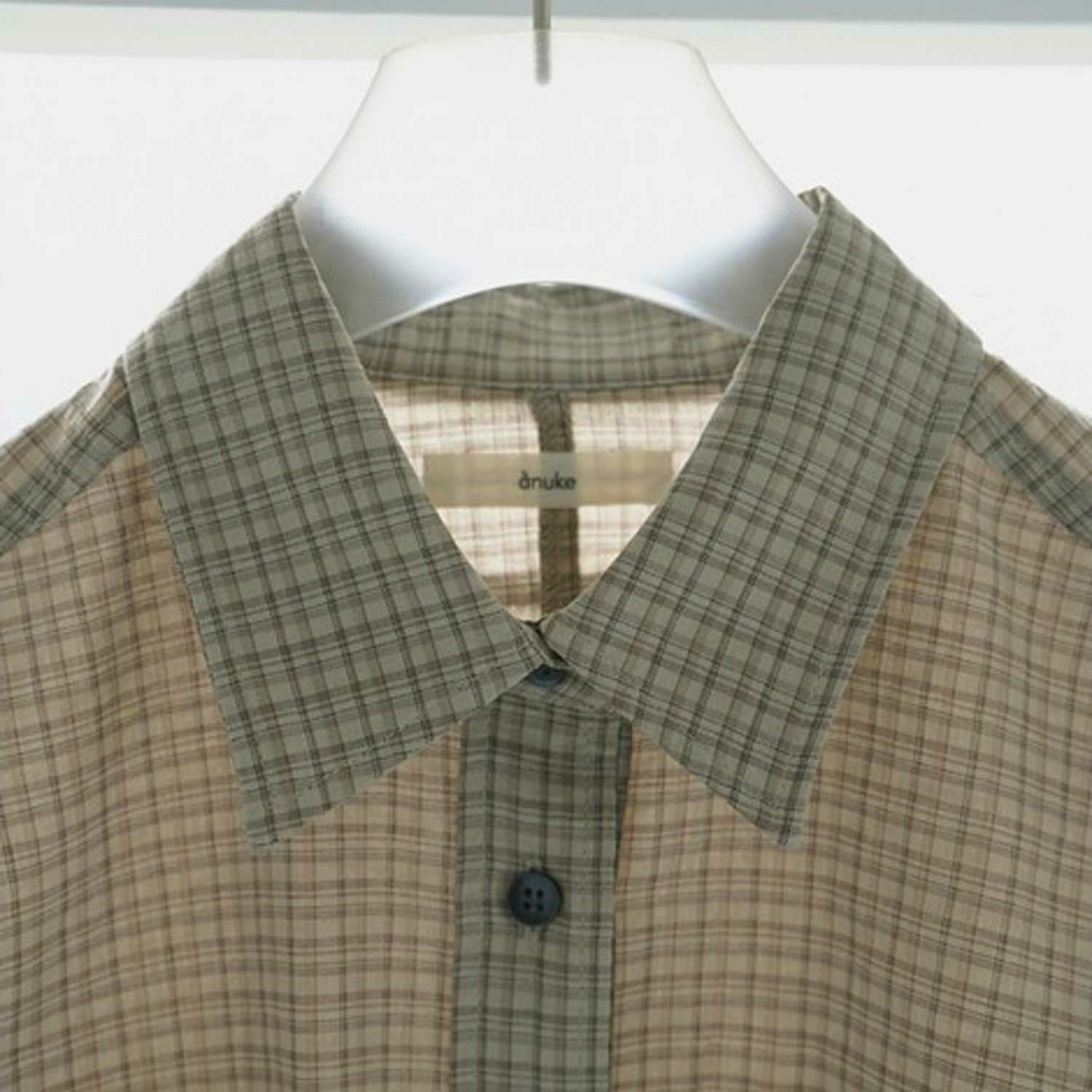anuke/アンヌーク Check Short Shirts 62610415 チェックシャツ シャツ