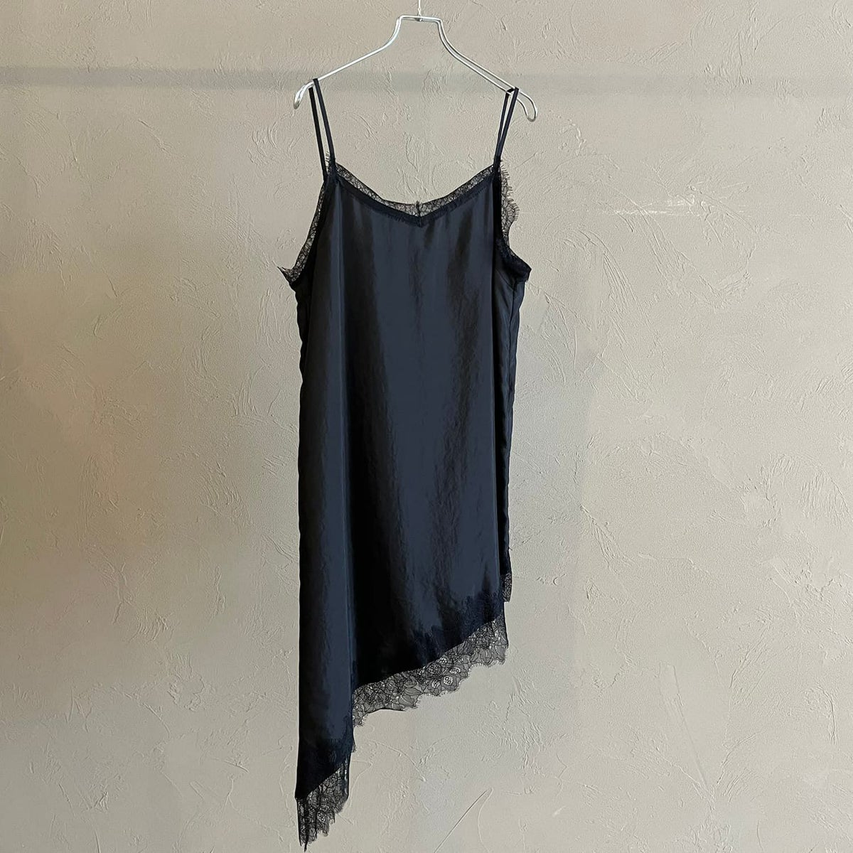 CLOCHE/クロシェ ロングアシンメトリーレースキャミソール 612-85711 