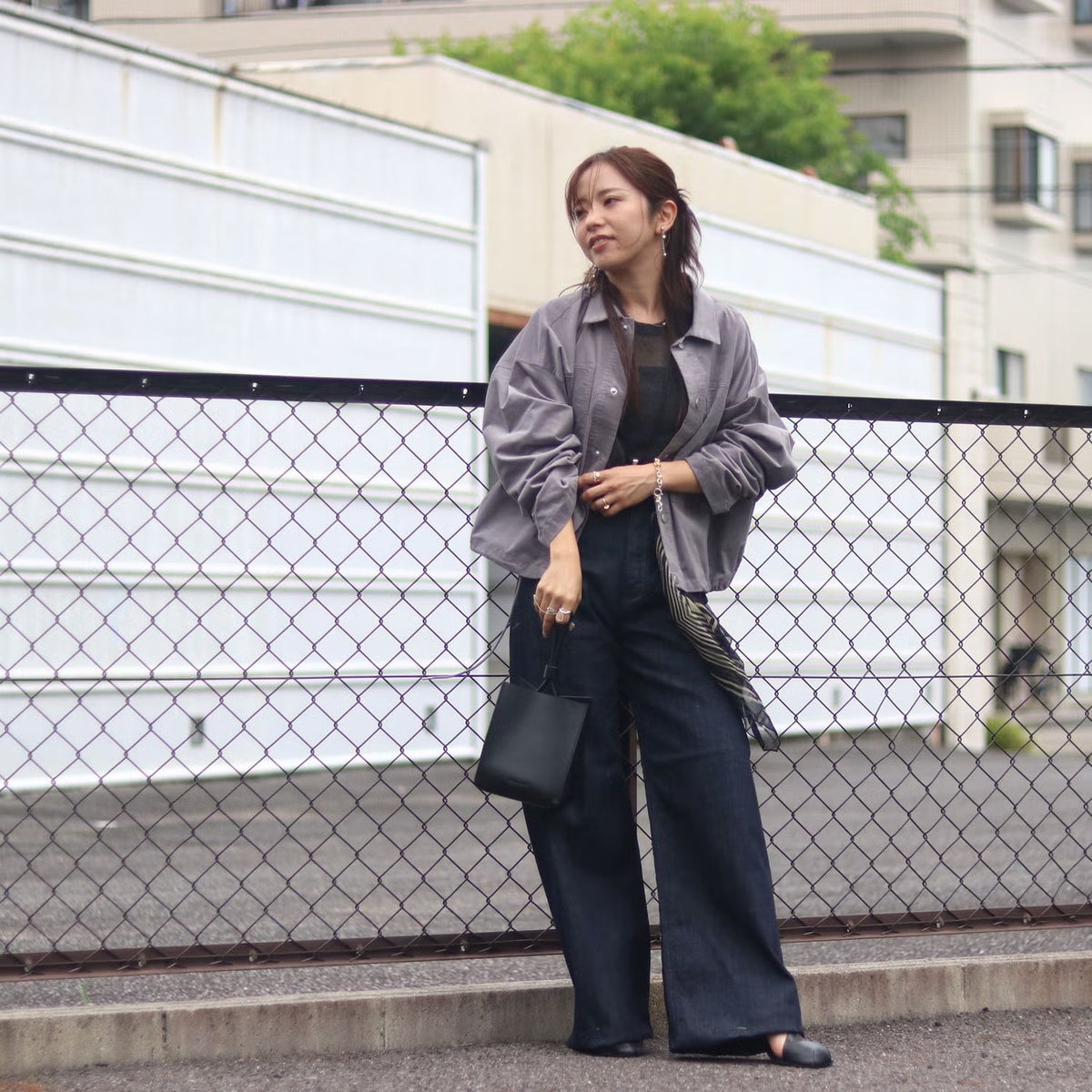CLOCHE/クロシェ ロングアシンメトリーレースキャミソール 612-85711 