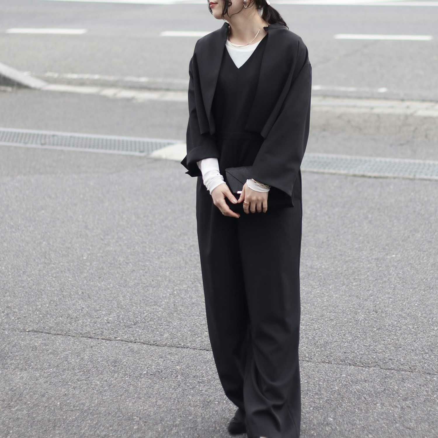 Mewl/ミュール シャツスリーブボーダーTOPS M251-85103-3 | Shunal