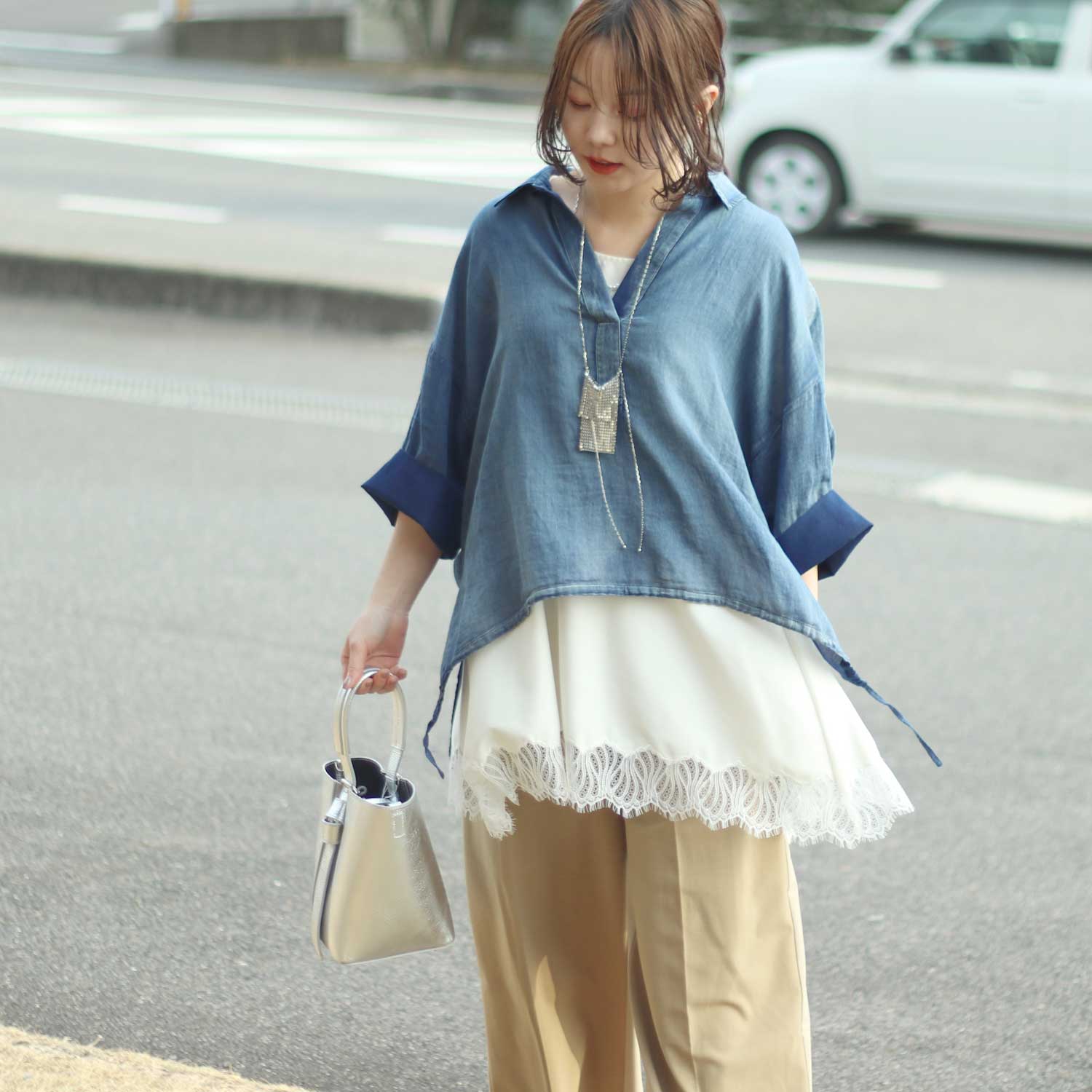 CHIGNON/シニヨン ヘムレースサテンタンク 1561-061NH インナー タンク