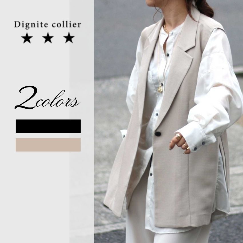 Dignite collier  サイドベルトジレ 楽天市場】30%OFF/Dignite collier ディニテ コリエ 80243117 サイド