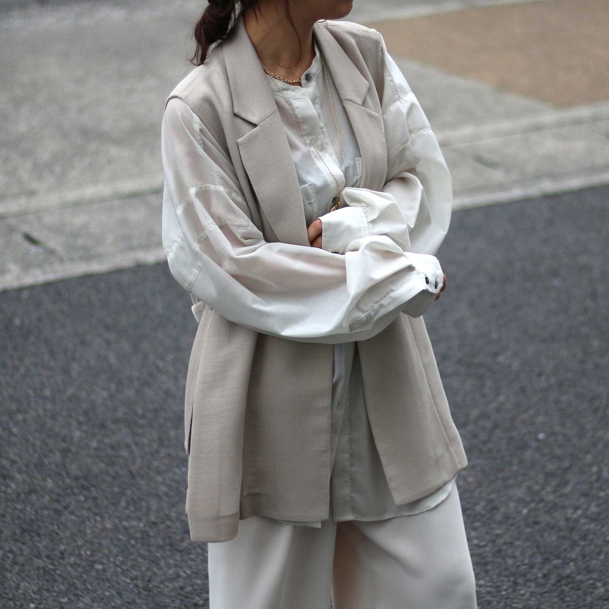 Dignite Collier/ディニテコリエ メッシュジレ IN-80267202 シアー
