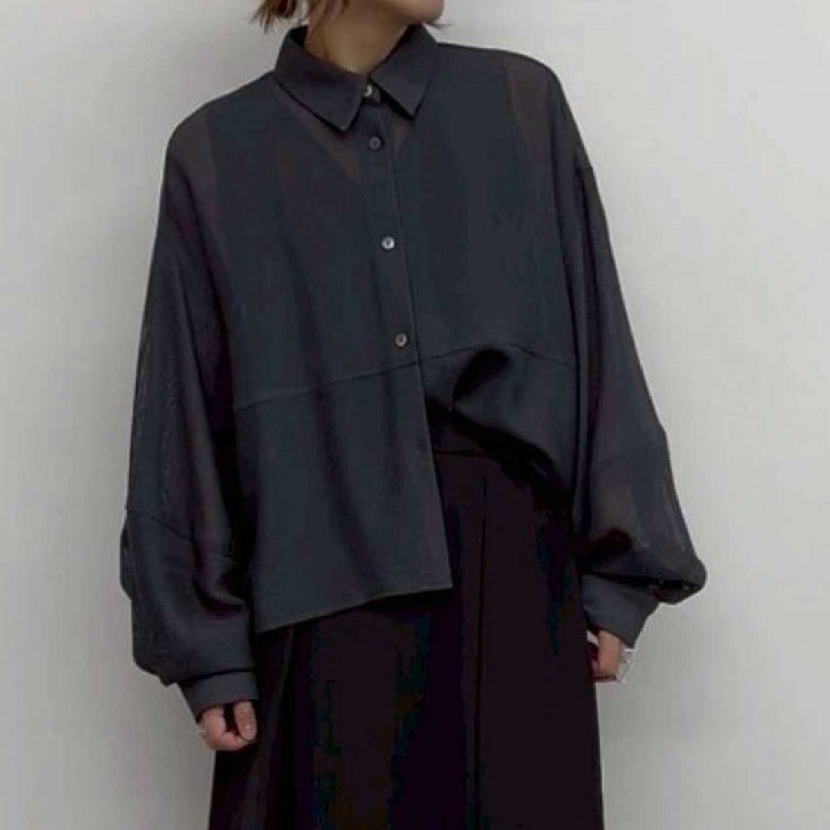 CLOCHE/クロシェ メッシュシアーシャツ 612-85588/632-85588/642-85588 