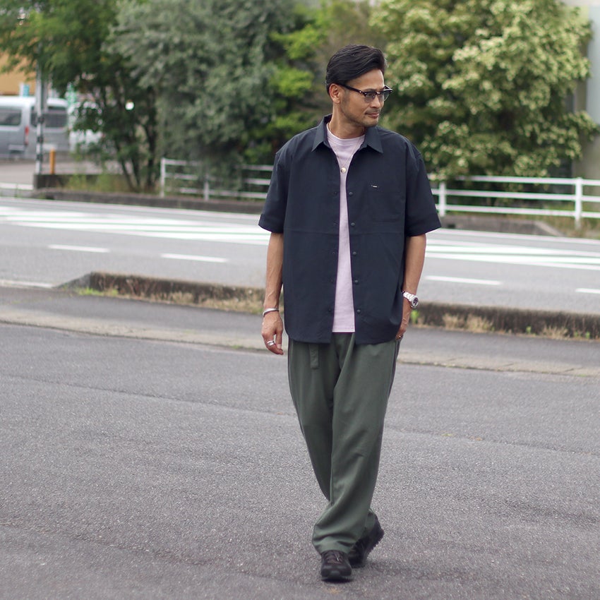 ROARK/ロアーク リネンライク テック半袖シャツ RWJD1220 DELTA QD S/S