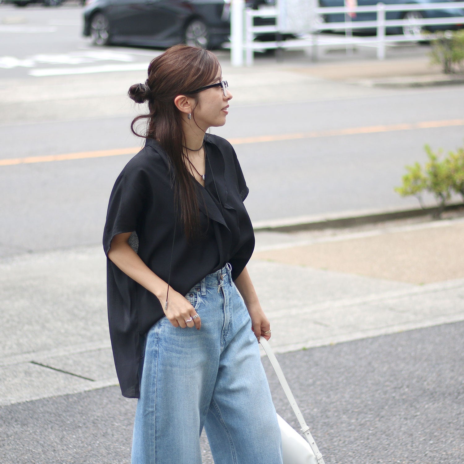 しふぉんページ CHIGNON/シニヨン フロントカーブヘムシャツPO 1263-631MK シフォン