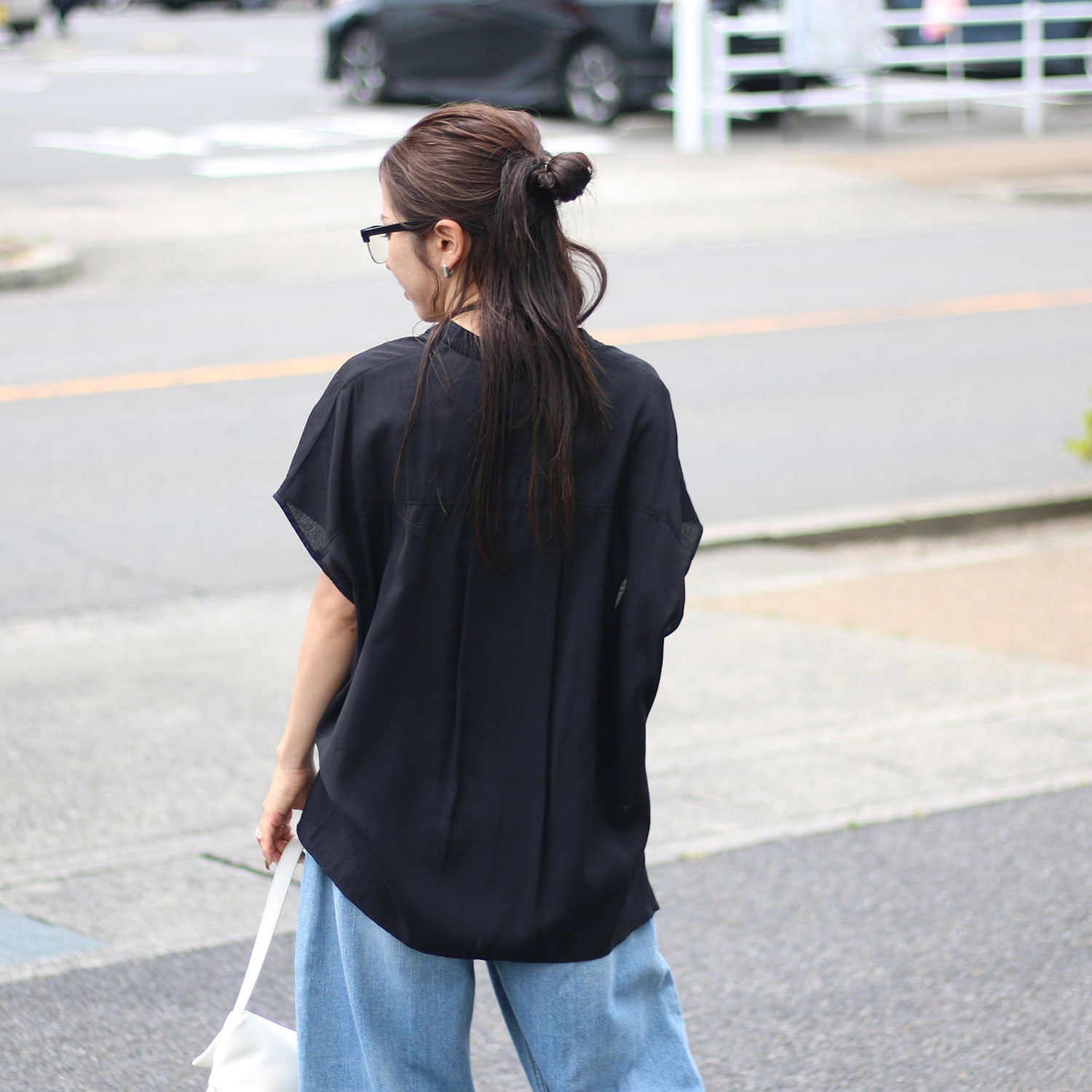 CHIGNON/シニヨン フロントカーブヘムシャツPO 1263-631MK シフォン