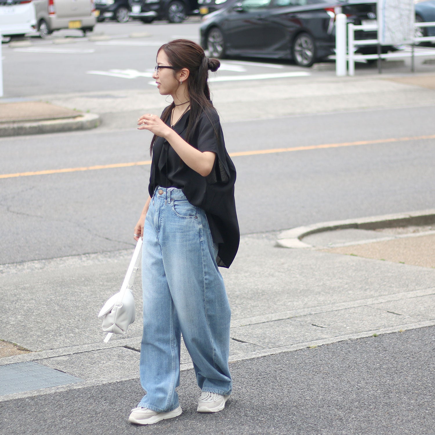 CHIGNON/シニヨン フロントカーブヘムシャツPO 1263-631MK シフォン CHIGNON/シニヨン フロントカーブヘムシャツPO 1263-631MK シフォン