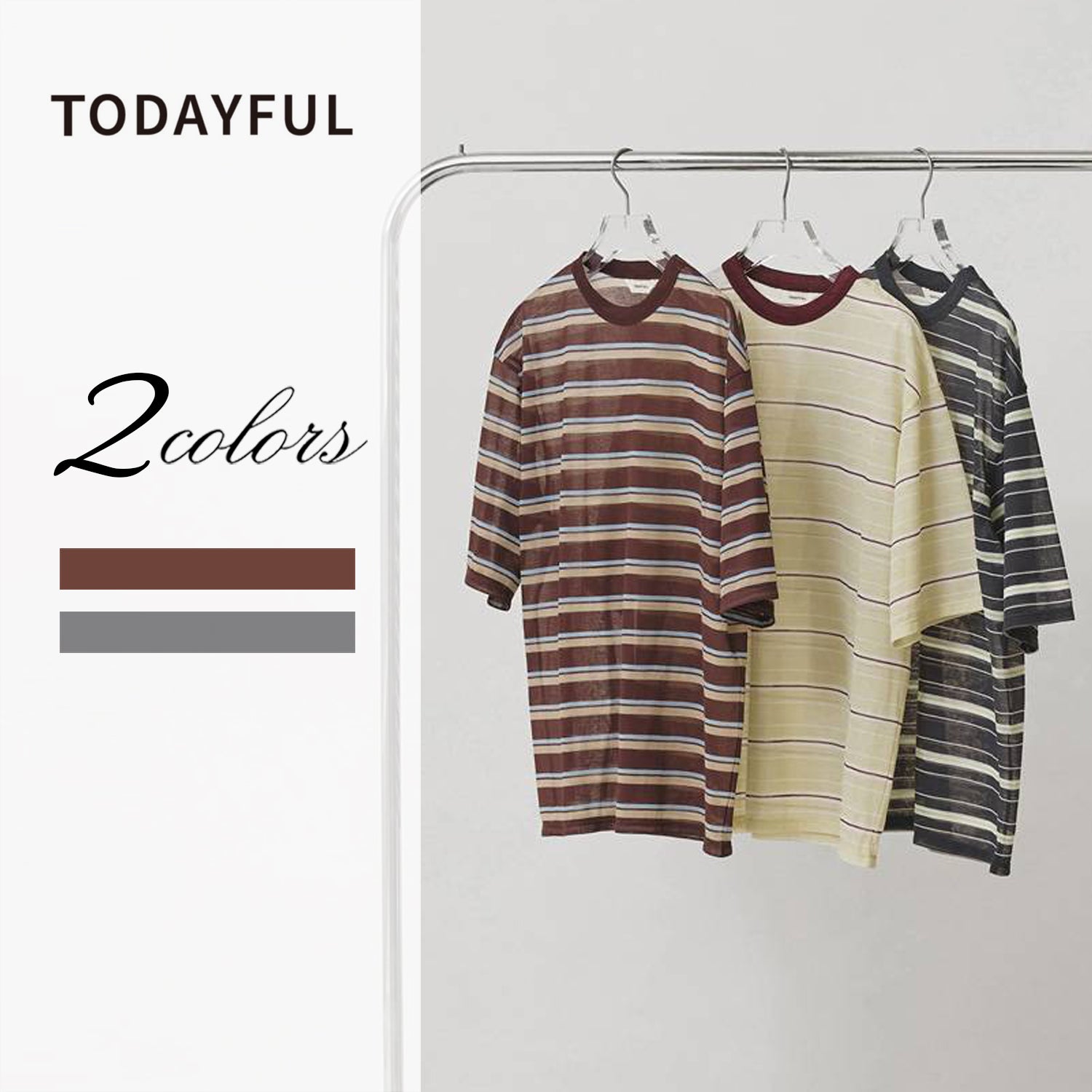 TODAYFUL/トゥデイフル Sheer Border T-shirt 12610629 シアーボーダー