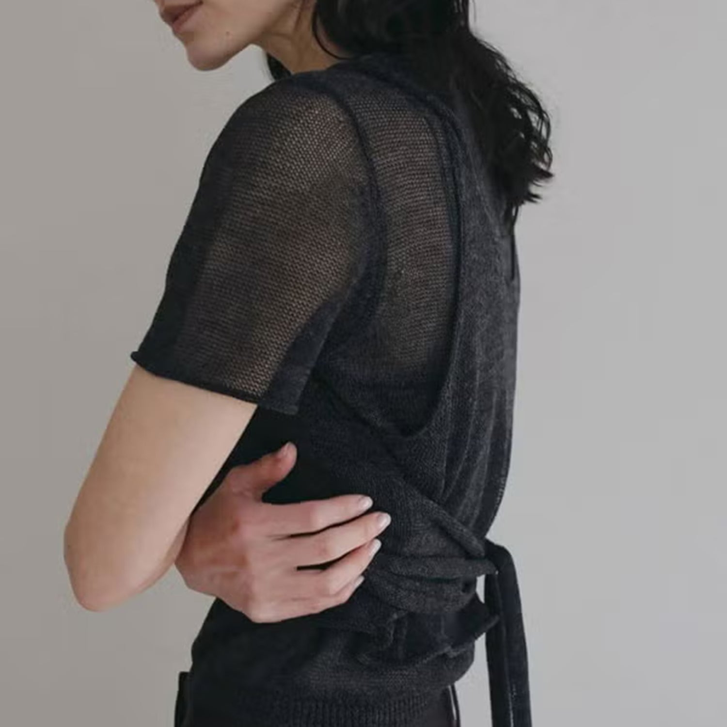 anuke/アンヌーク Wrapcami Layered Knit 62620503 ラップキャミ