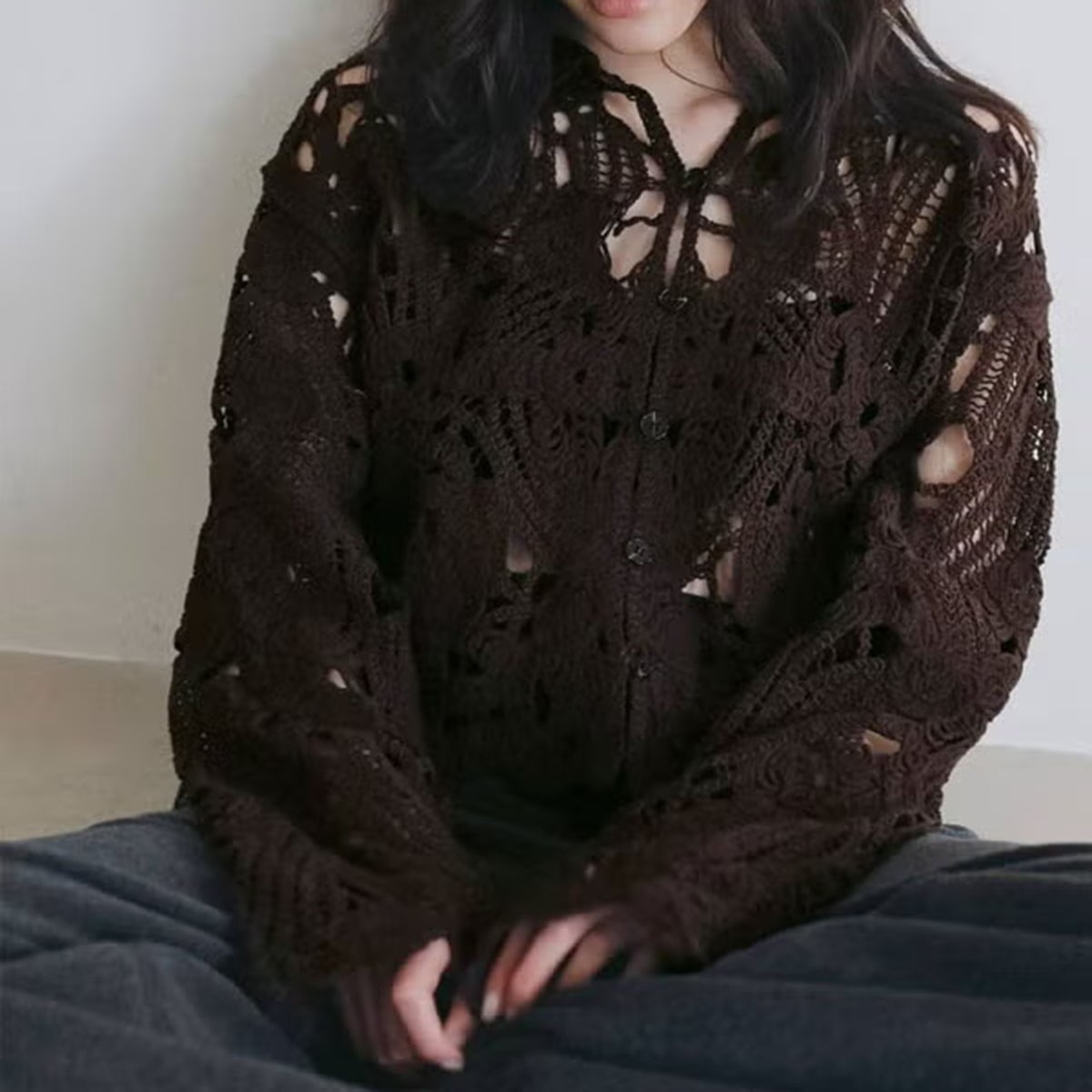 anuke/アンヌーク Embroidery Over Shirts 62620402 エンブロイダリー 