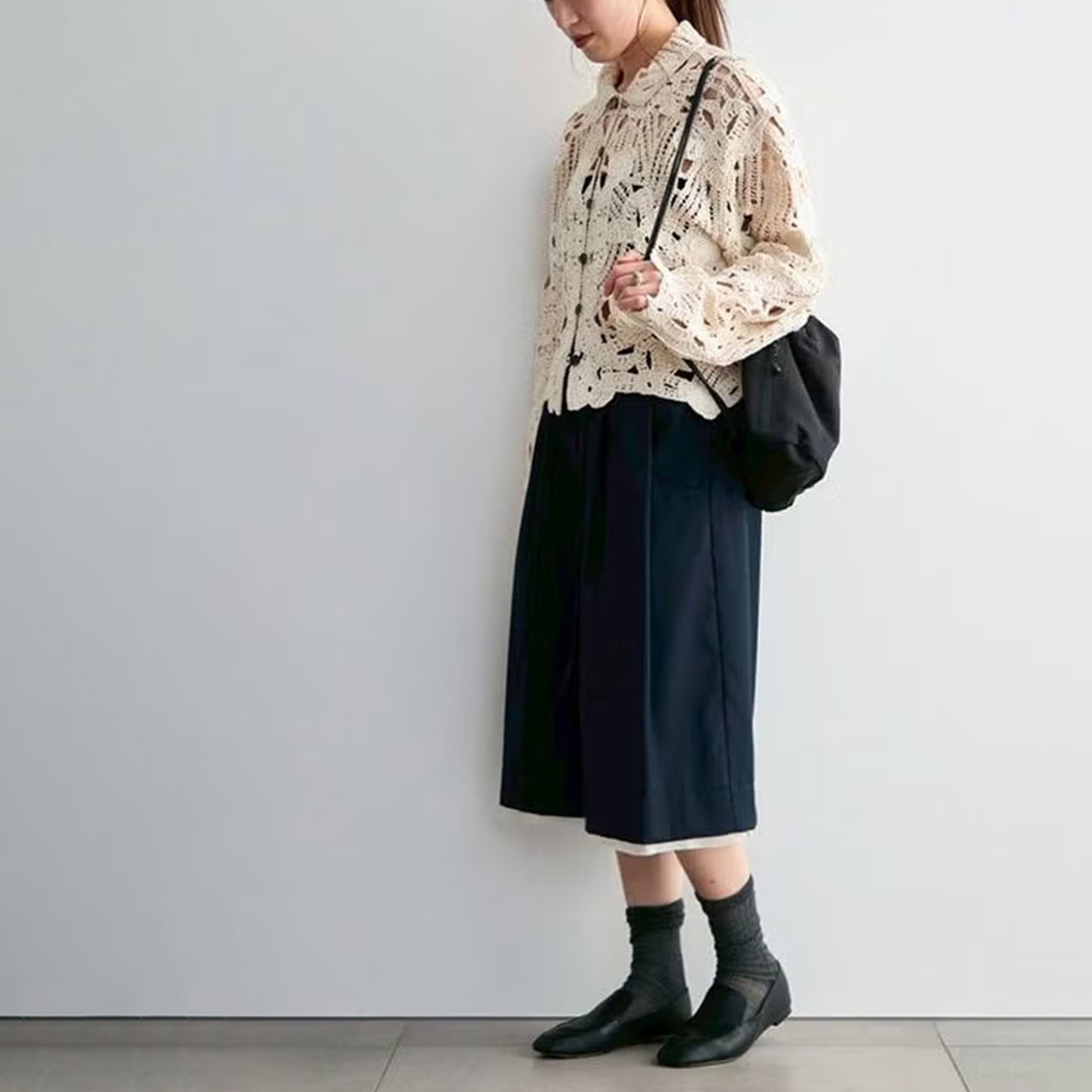 anuke/アンヌーク Embroidery Over Shirts 62620402 エンブロイダリー