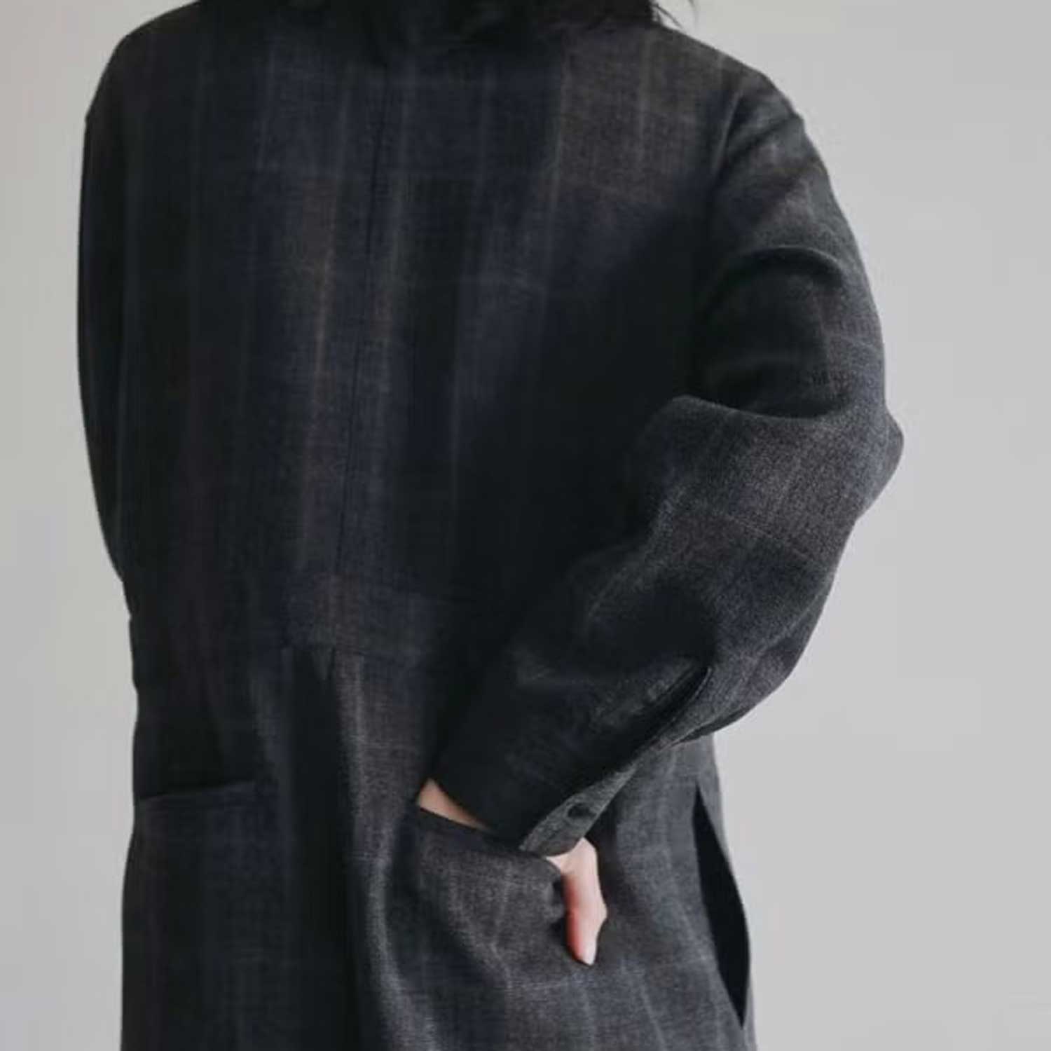anuke/アンヌーク Check Shirts Combinaison 62620309 チェックシャツ