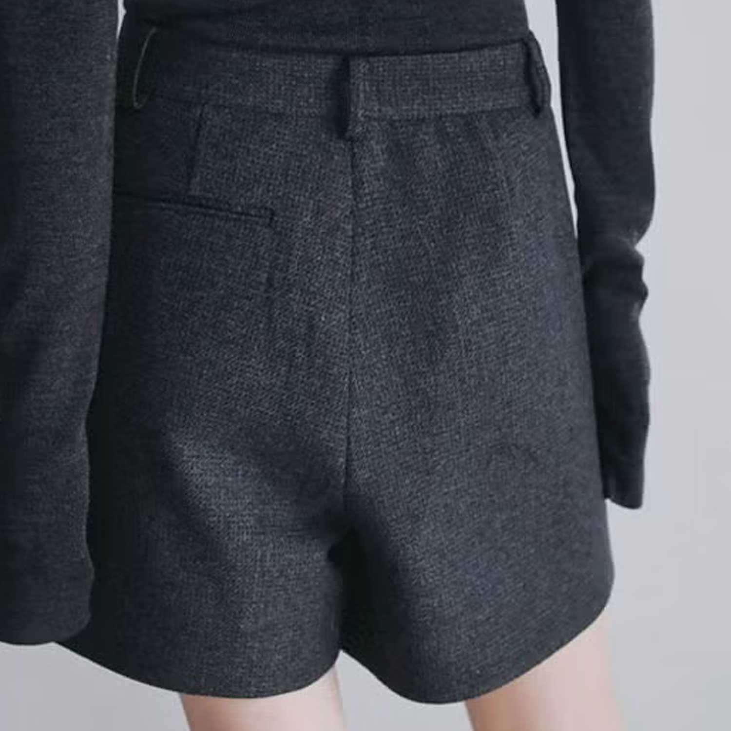 anuke/アンヌーク Heringbone Short Pants 62620718 ヘリンボーン