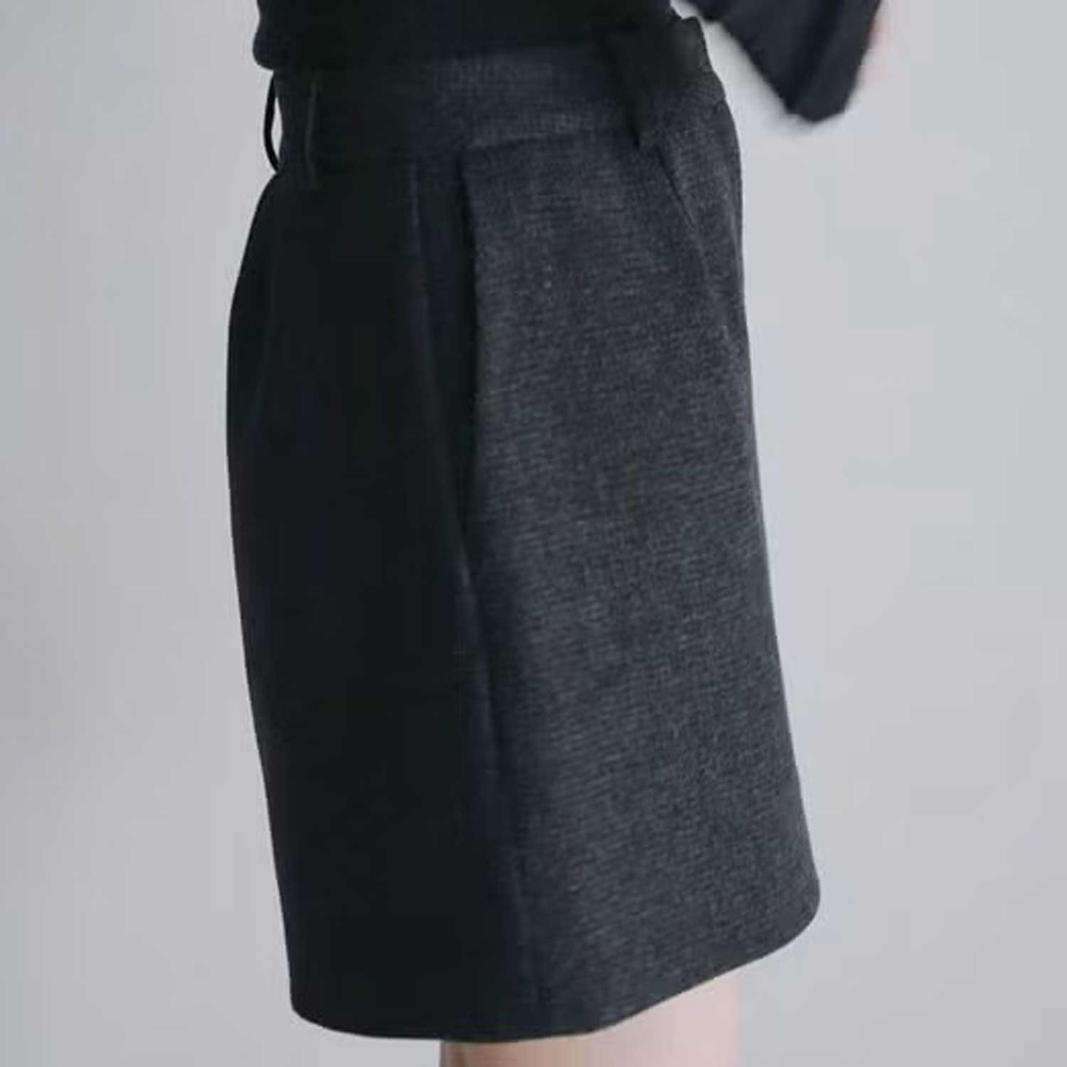 anuke/アンヌーク Heringbone Short Pants 62620718 ヘリンボーン